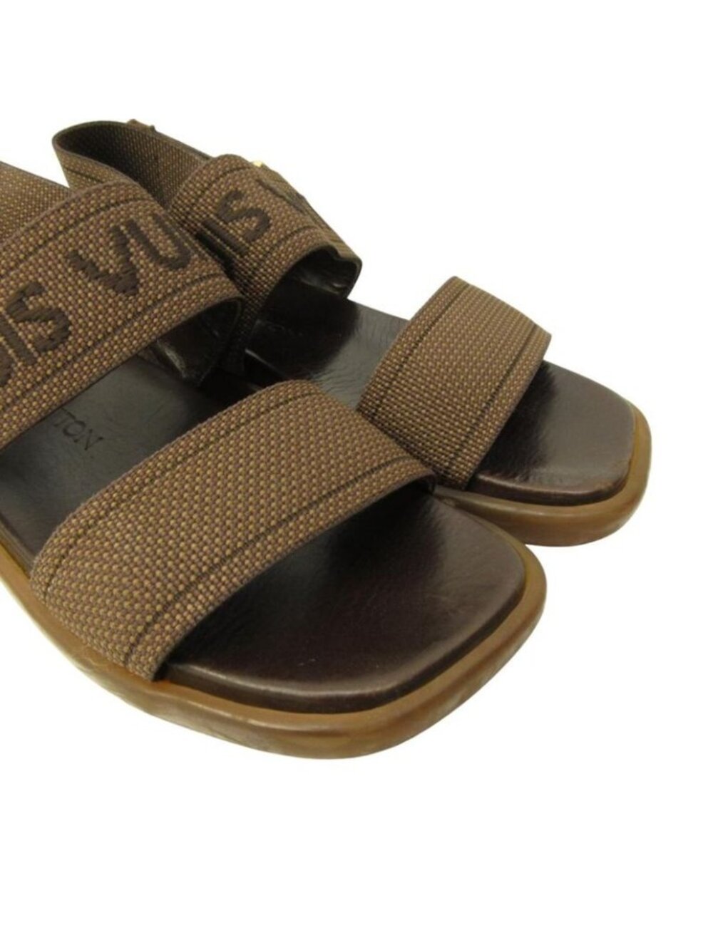 Louis Vuitton Comfort Sandals Shoes Strap Brown - Picture 3 of 8